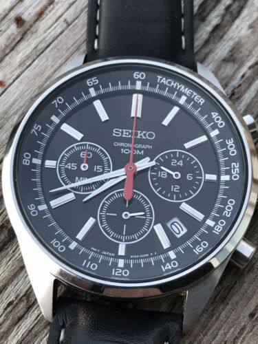 Seiko Chronograph Watch 100m 6T63 00B0 WatchCharts Marketplace