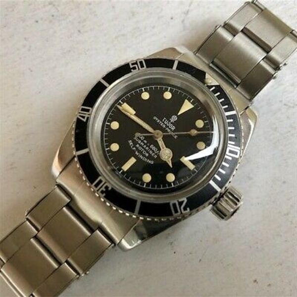 TUDOR Self Winding Watch Black Dial 7924 Automatic Cal.2483 Stainless