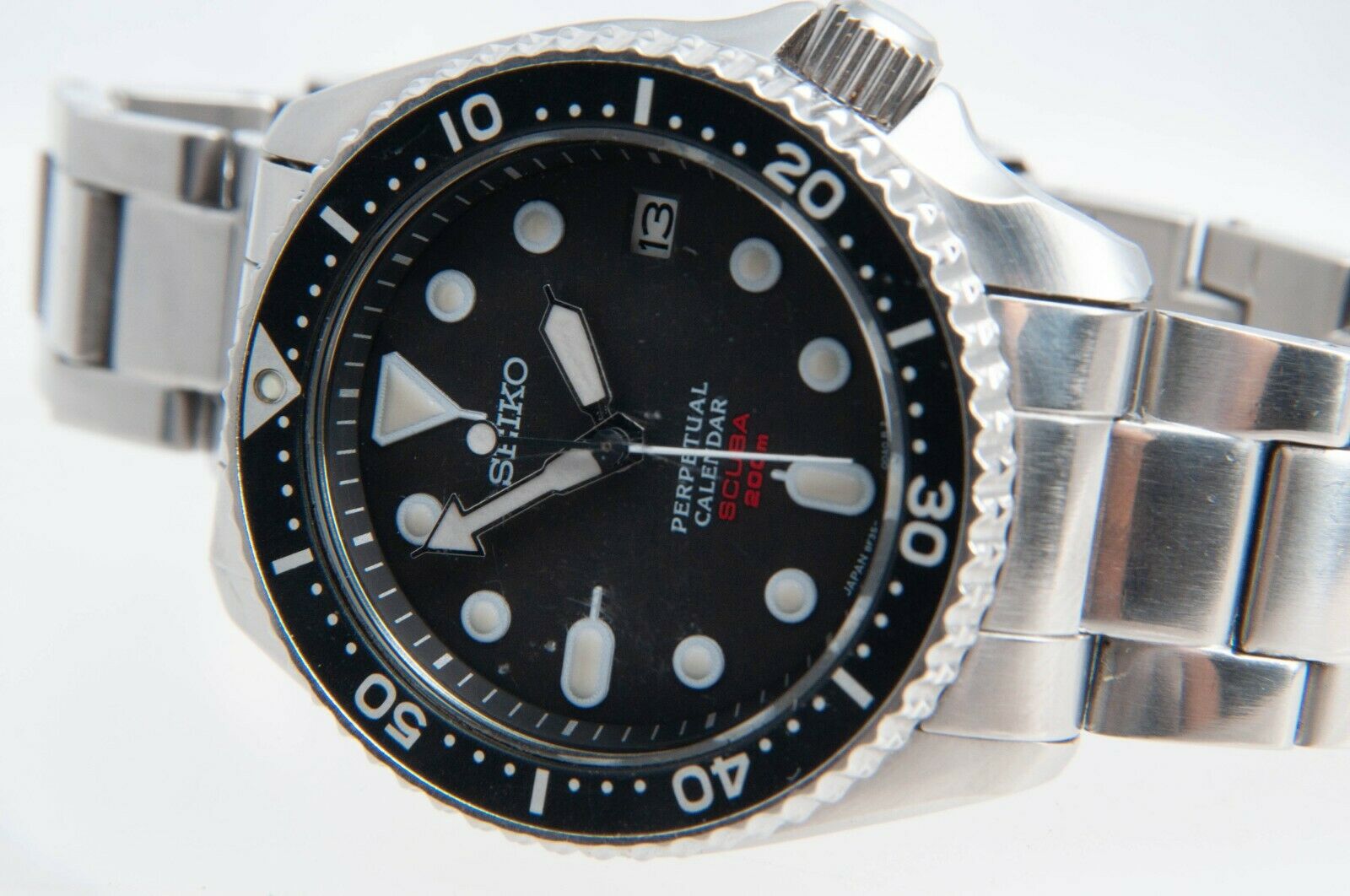 SEIKO SBCM023 Perpetual Calendar SCUBA 200m 8F35-00A0 Diver's