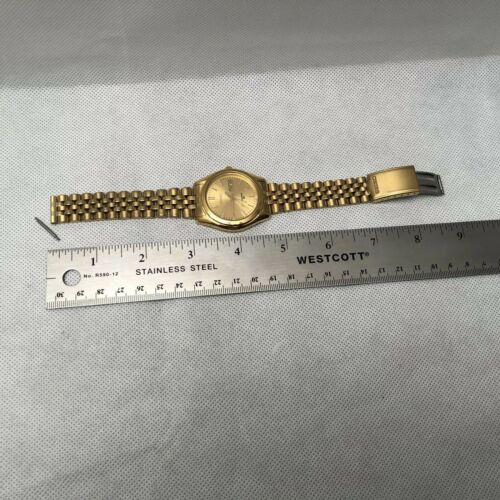 Seiko Sport 50 Day Date Gold Tone Men display picture 3