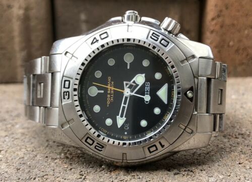 Vintage Seiko 5M62-0AY0 Kinetic Divers 200m Men's Lefty 46mm Jumbo