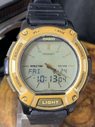 CASIO TWINCEPT TWIN SENSOR VINTAGE DIGITAL WATCH SPARE REPAIR (NO BACK  COVER) | WatchCharts Marketplace