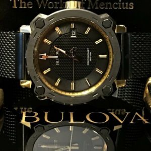 Bulova Black Special Grammy Edition 44mm 98B303 Mesh Bracelet Mens Watch WatchCharts Marketplace