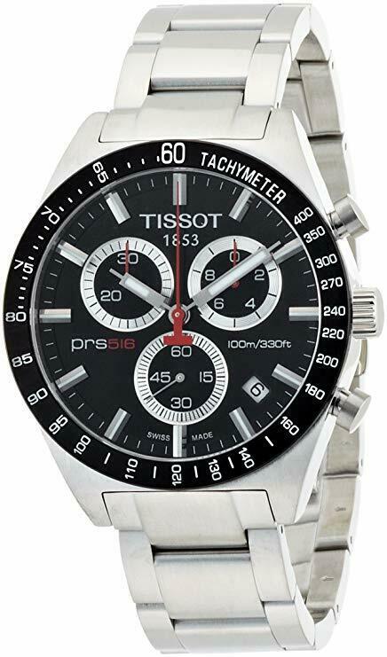 Tissot PRS 516 Black Chronograph Dial Men s Watch T044.417.21