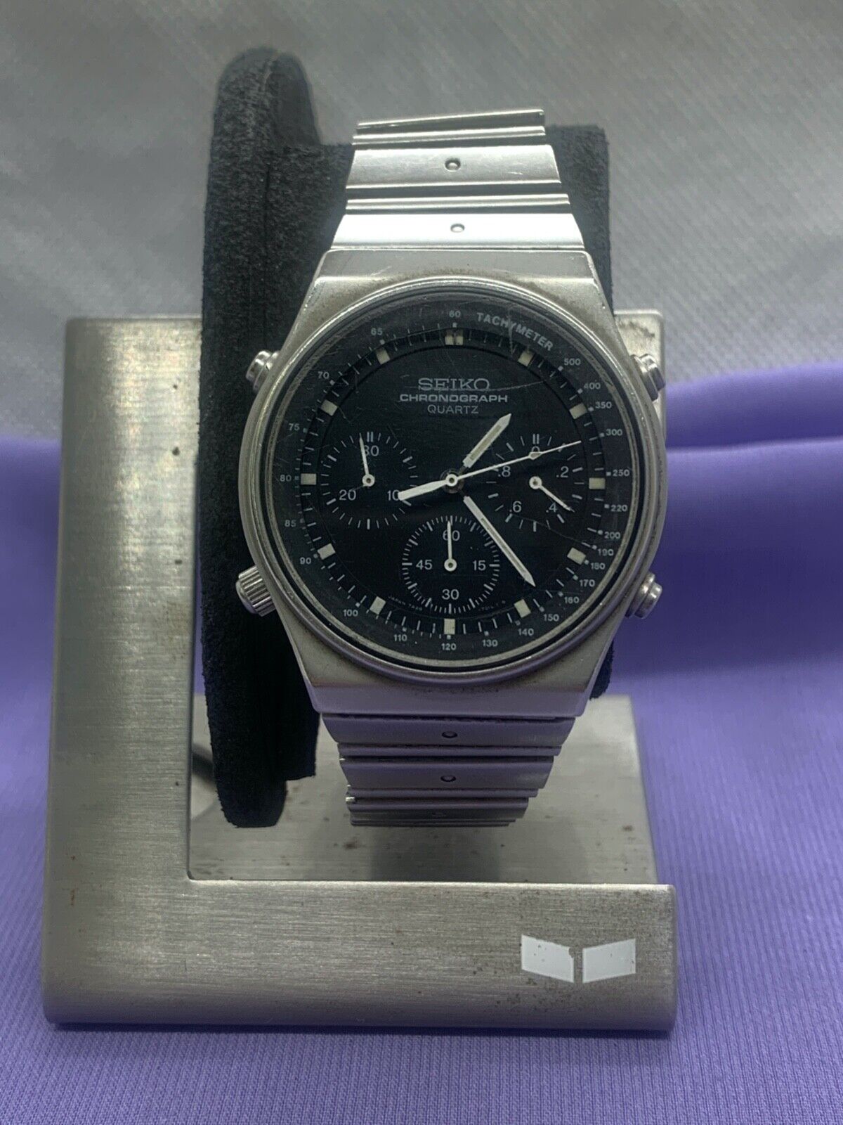 Vintage Seiko Chronograph Speedmaster 7A28-701A Quartz Men Watch 