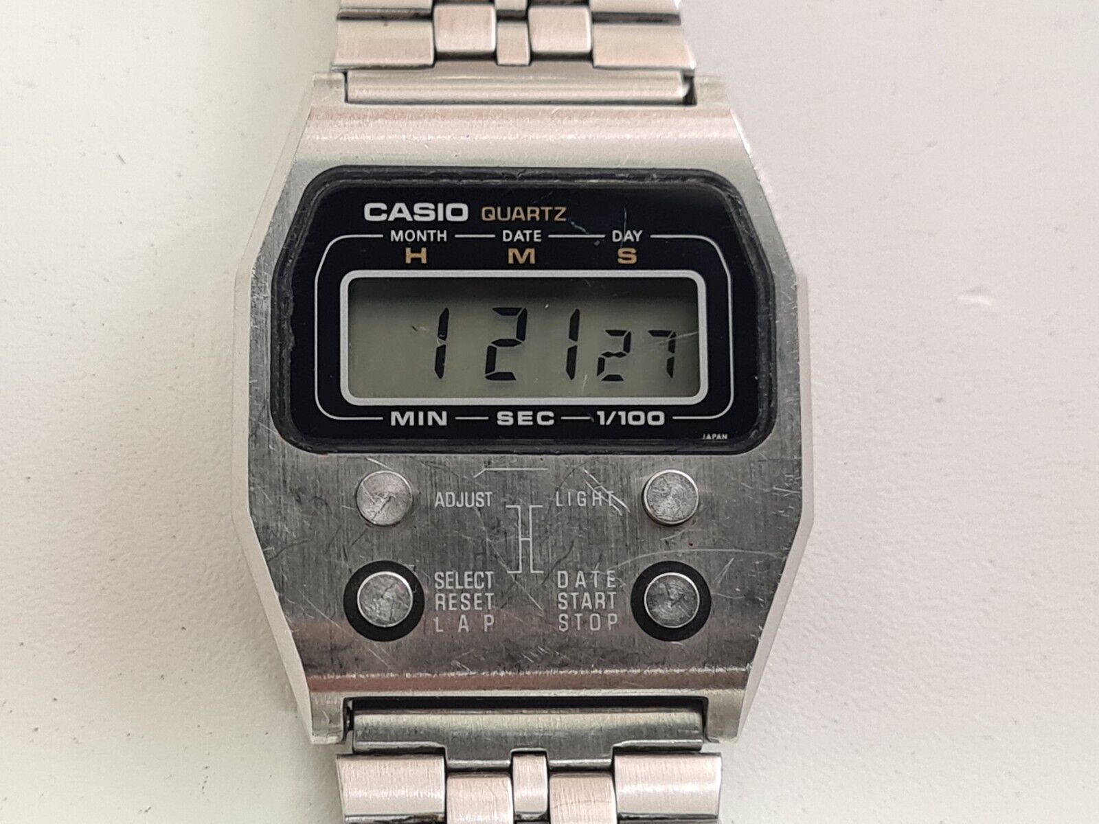 CASIO/カシオ ビンテージ デジタルクオーツ ブレス付 52QS-14-