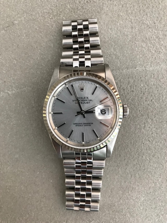 rolex 16234 silver dial