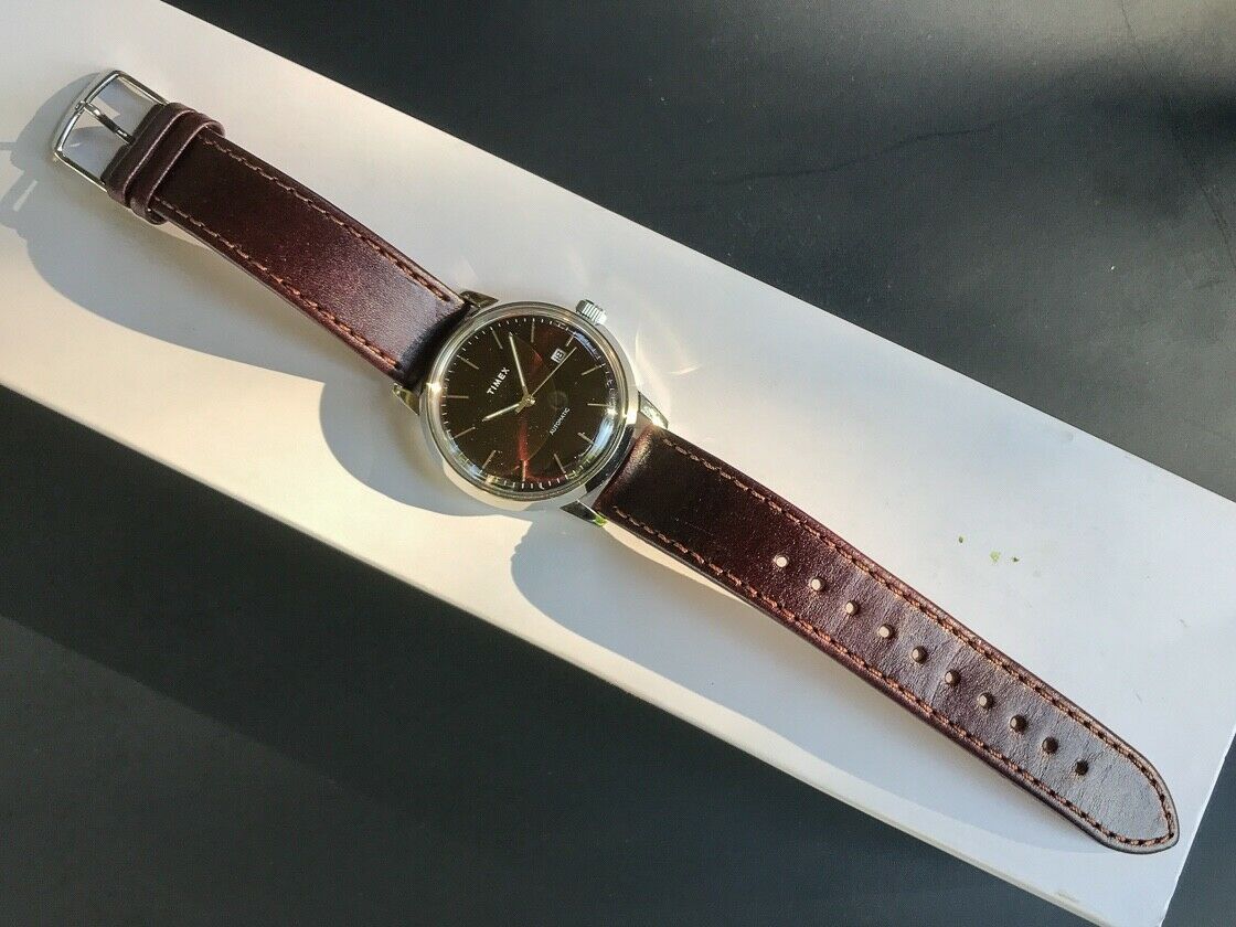 Timex Marlin Automatic Watch Burgundy WatchCharts Marketplace