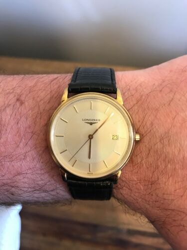 Longines mens Gold Tone Dress watch Les Grandes Classiques L4