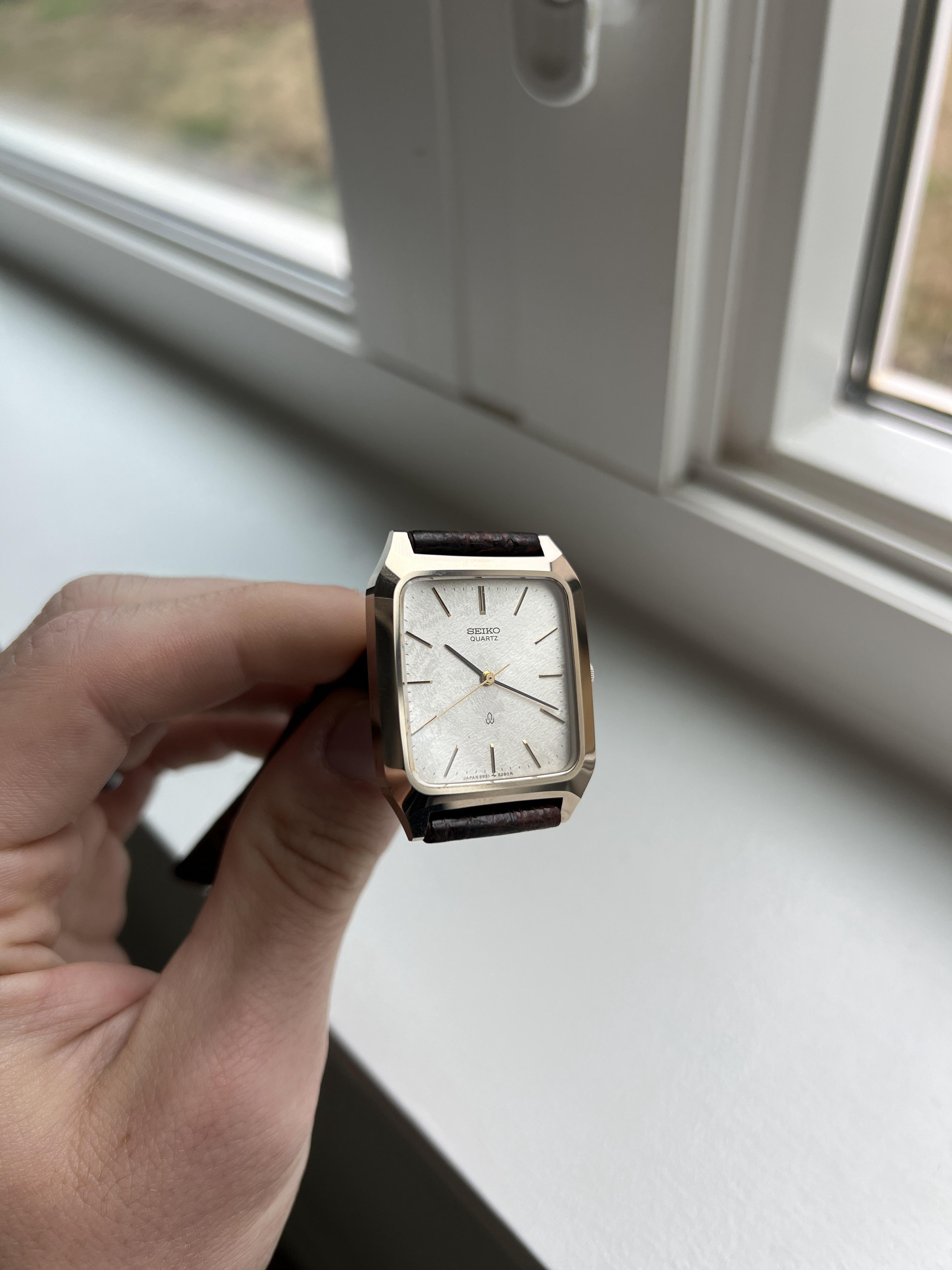 WTS] Seiko 5931-5280 pre-Dolce | tungsten, textured dial, mint