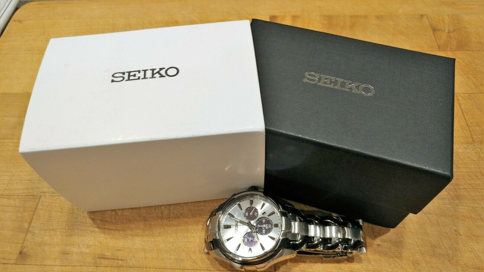 Seiko Core Solar Chronograph Silver Dial Men s Watch SSC635 WatchCharts