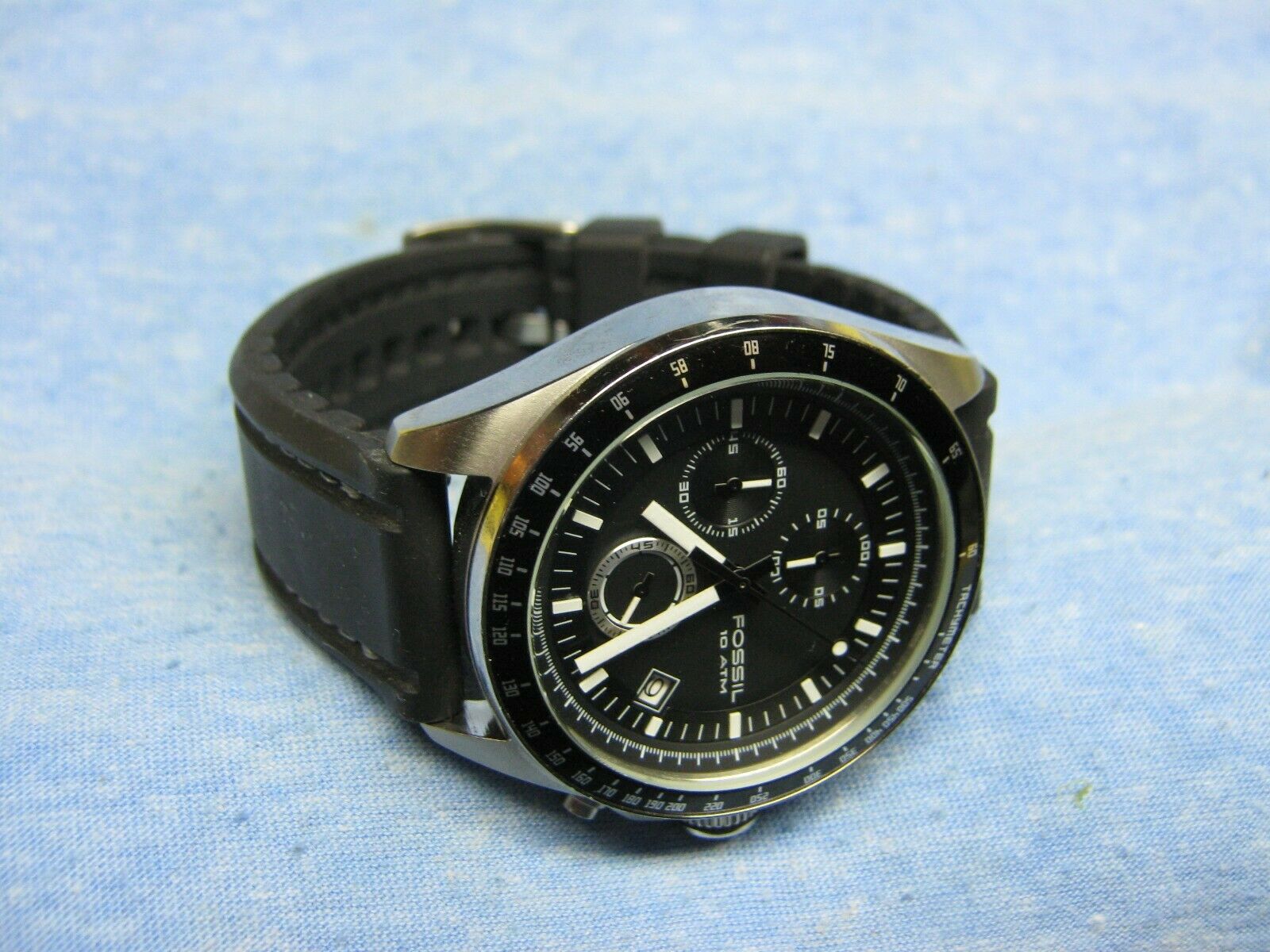 Men's Black Fossil Decker Chronograph Watch CH2573