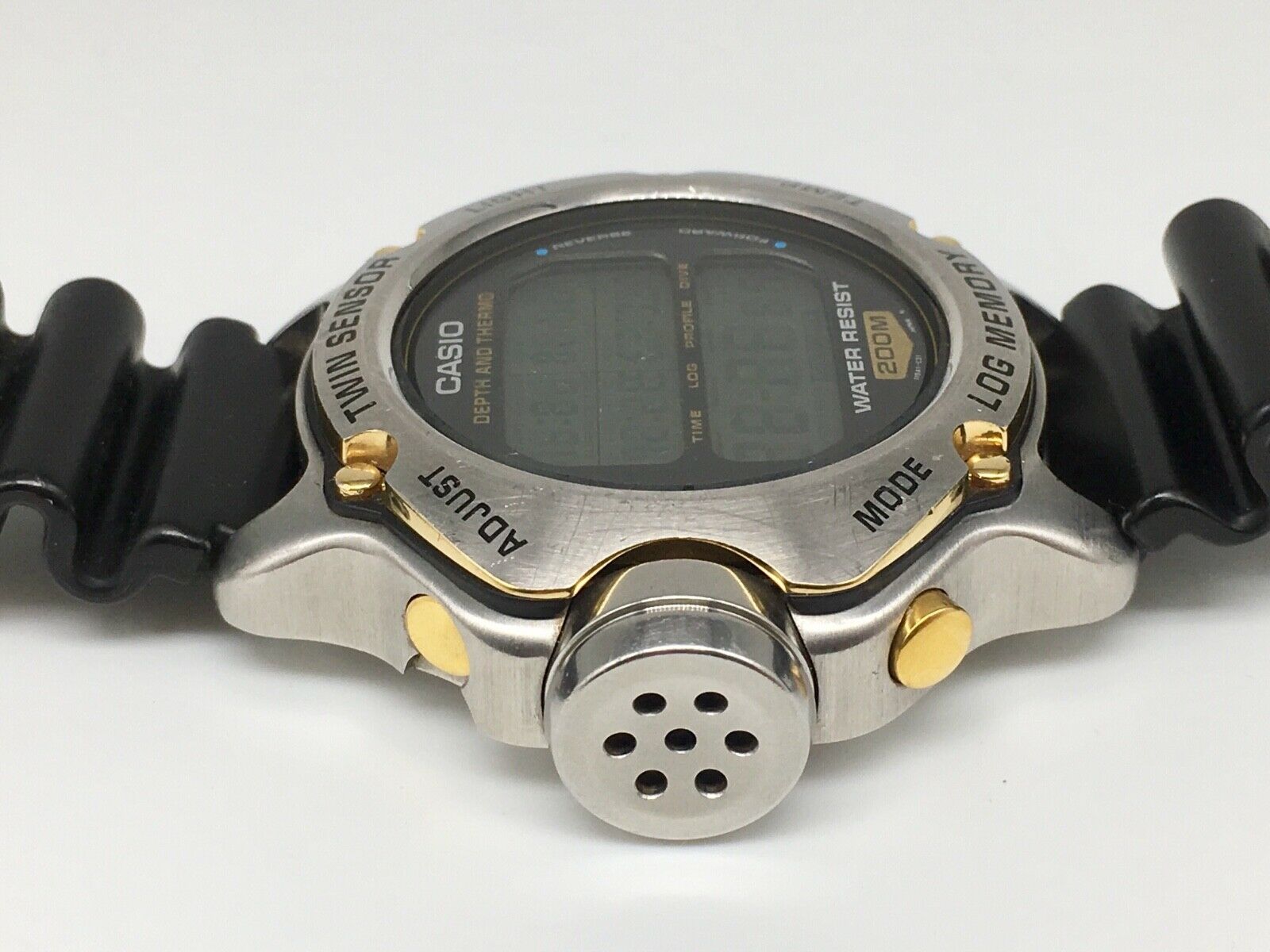 Hot Rare Casio Vintage Dep 600 Digital Log Mens Dive Watch