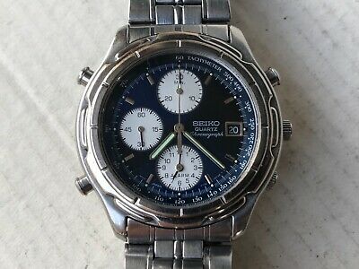 SEIKO 7T32 6E69 ALARM CHRONOGRAPH FULLY WORKING CONDITIONS