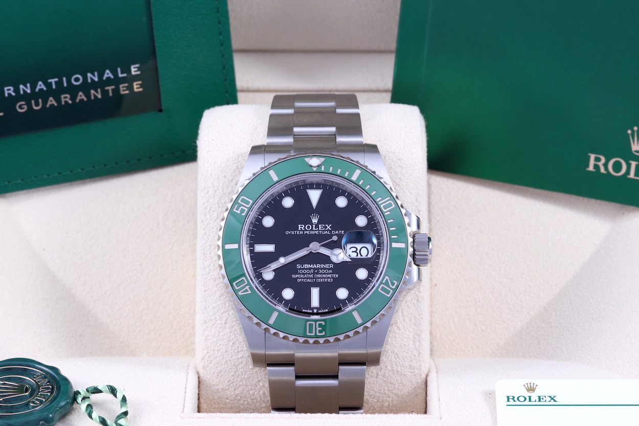 FS: 2021 Rolex Submariner Date 41 126610LV Kermit/Cermit Full Set ...