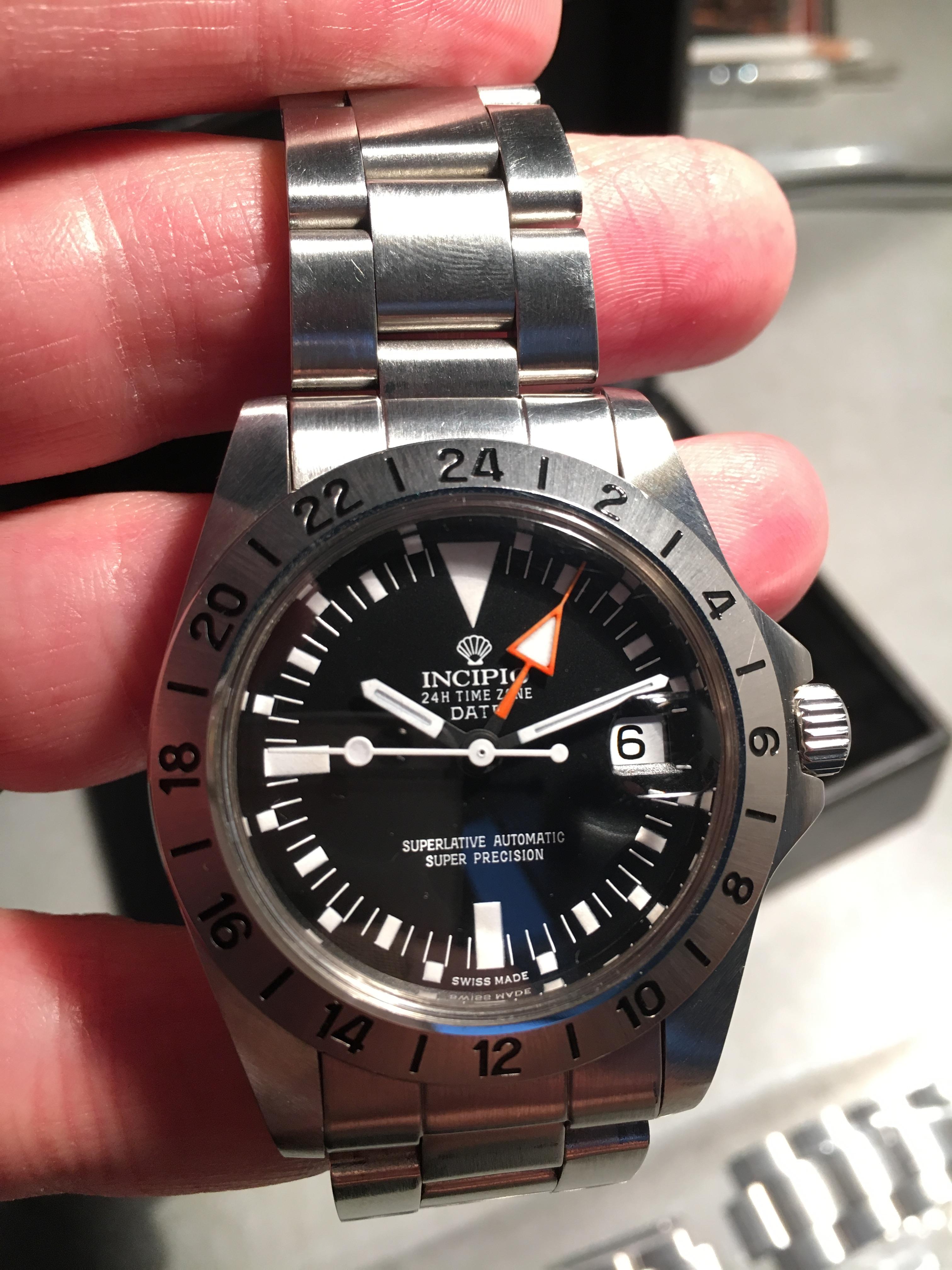 INCIPIO【インピキオ】第5弾 自動巻き GMT インキピオGMT DATE自動巻き