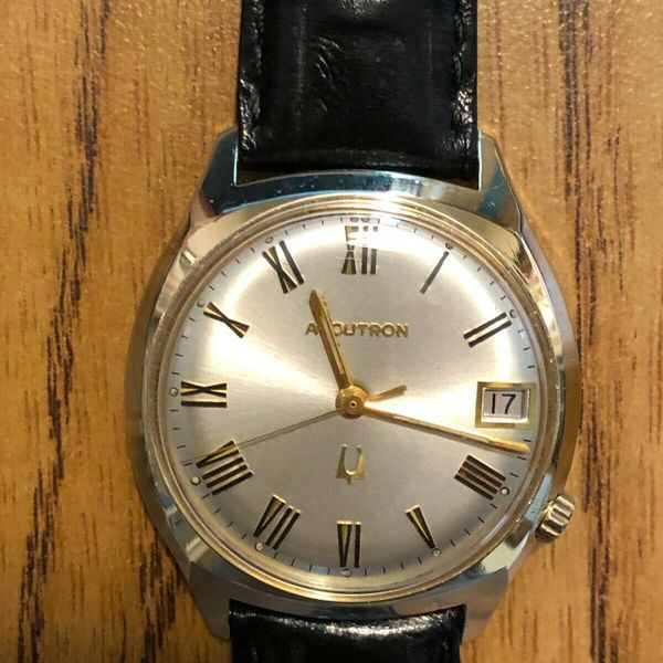 Vintage Bulova Accutron 218 Men’s Date Watch Running and Keeping Time