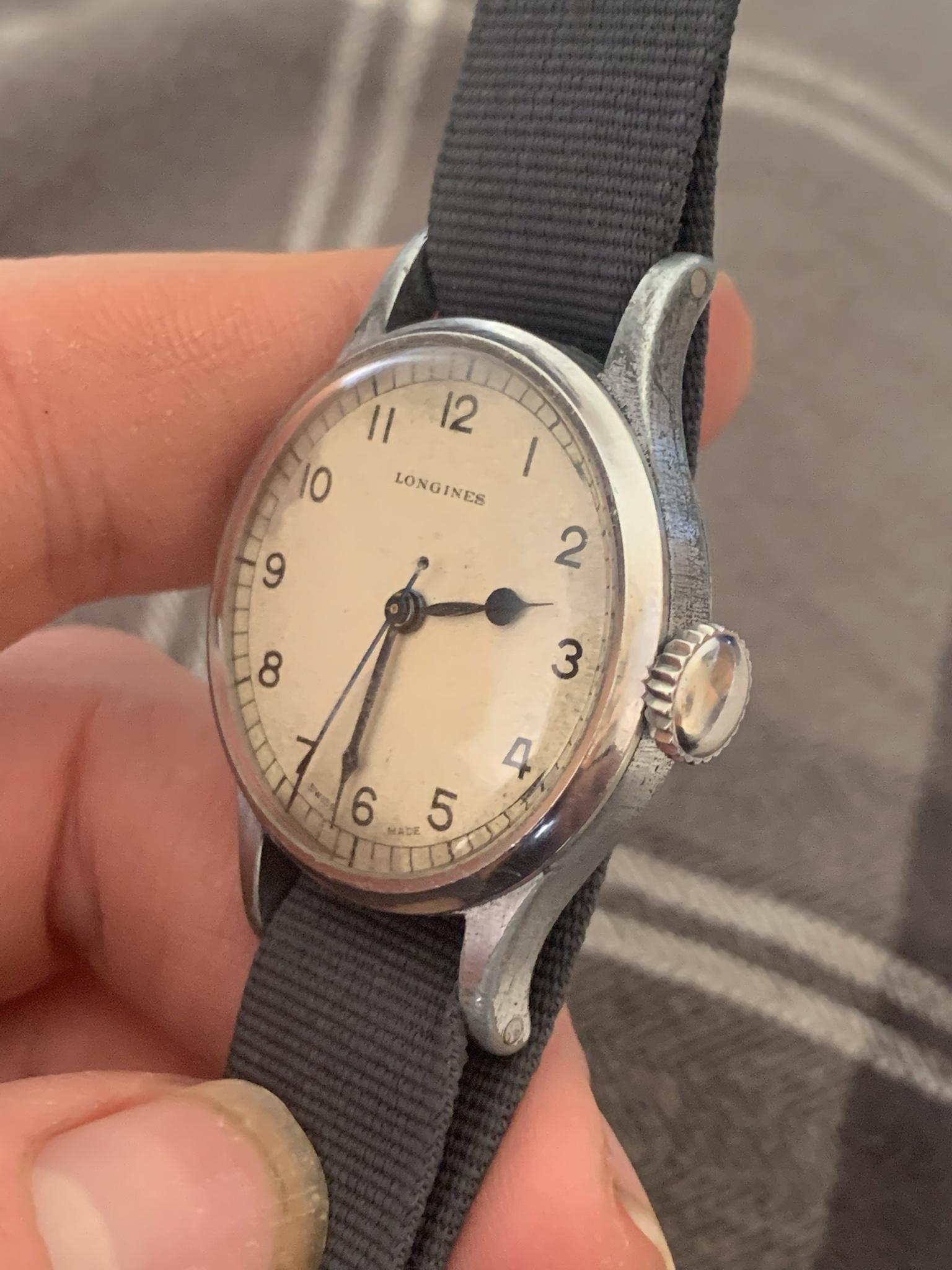 WTS Vintage 1943 Longines 4830 Military WW2 RAF 6B 159 calibre