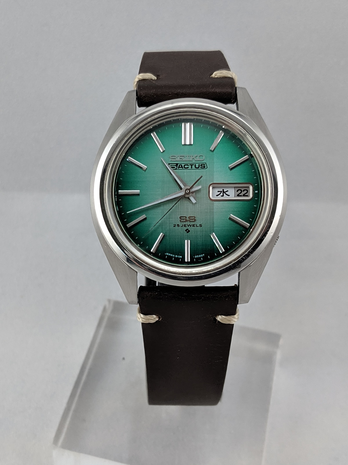 【現状品】SEIKO 5 ACTUS 6106-7740 グリーン 自動巻き WTS] 1974 Seiko 5 Actus 6106-7740 | WatchCharts Marketplace