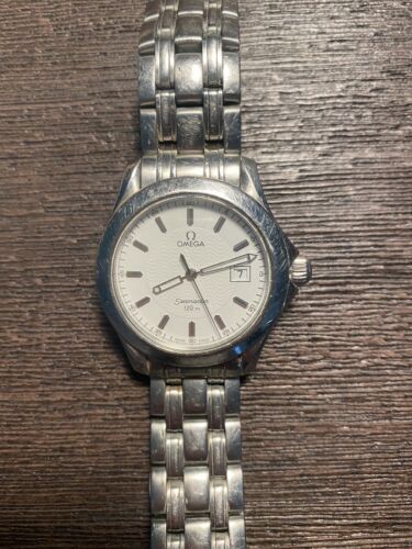 OMEGA SEAMASTER 120M 2511.20 SWISS QUARTZ MENS WHITE LUXURY 36MM