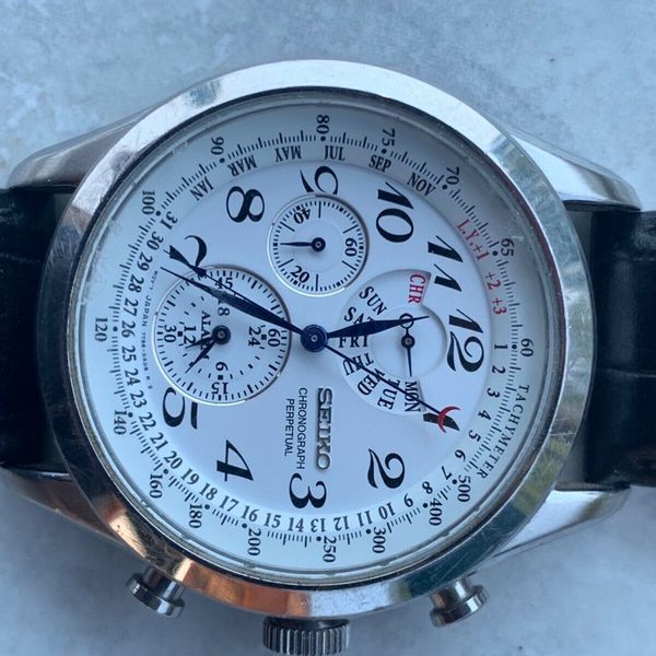 SEIKO Chronograph Perpetual Calendar 7T860AC0 WatchCharts