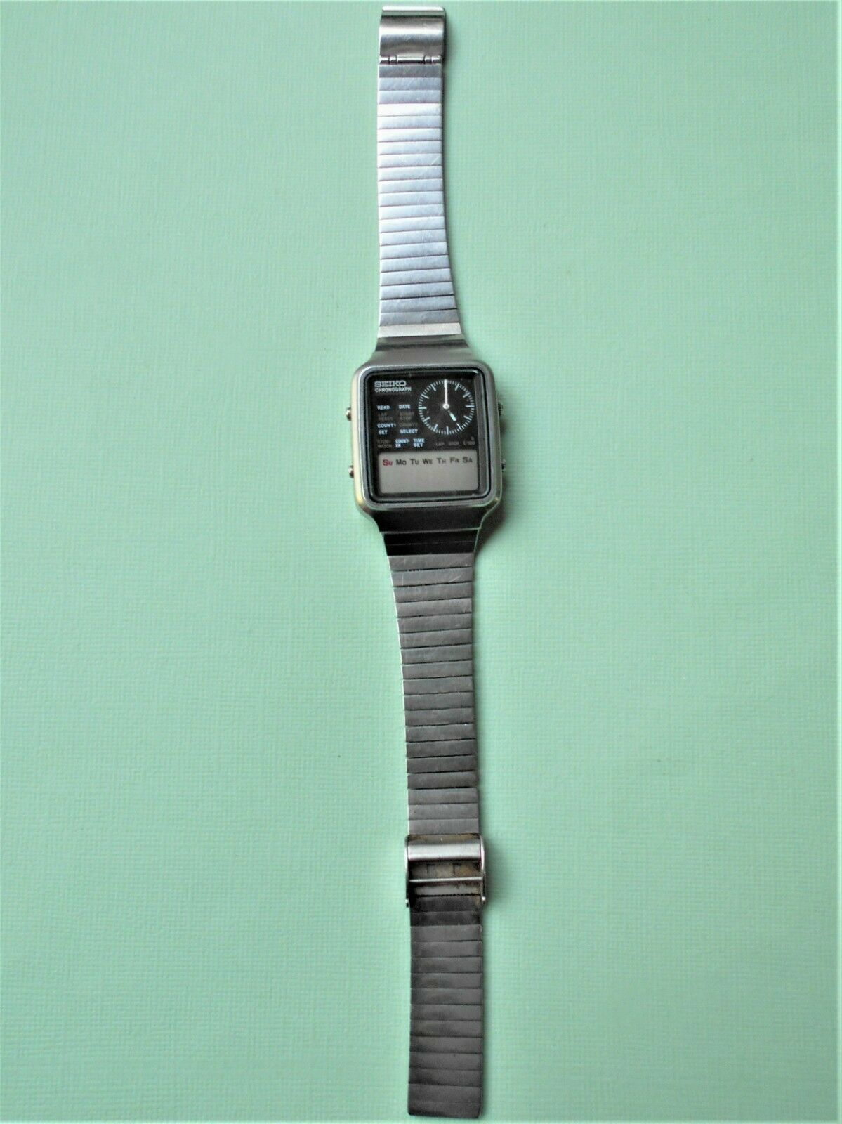Vintage Seiko H127-5000A LCD Chronograph Watch Non Runner For