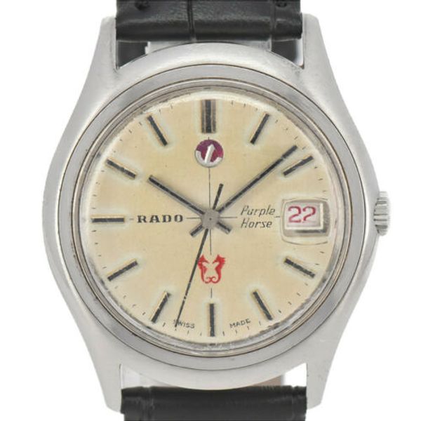 RADO Purple Horse 11794-1 自動巻き稼働品 Auth RADO Purple Horse 11794-1 Date Automatic Men's Watch R#90949