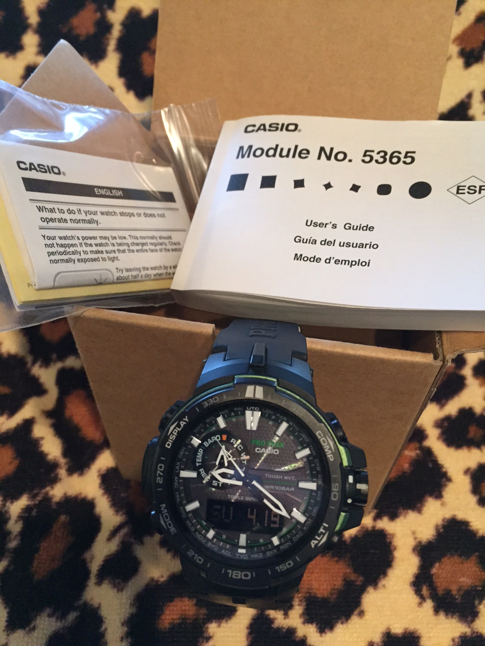 FSOT Casio ProTrek PRW-6000Y-1ACR (green/black) Solar Atomic In