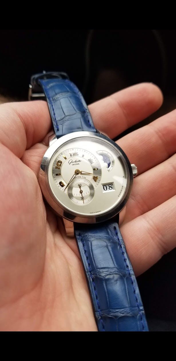 WTS 20MM Blue Camille Fournet Custom Alligator Strap WatchCharts