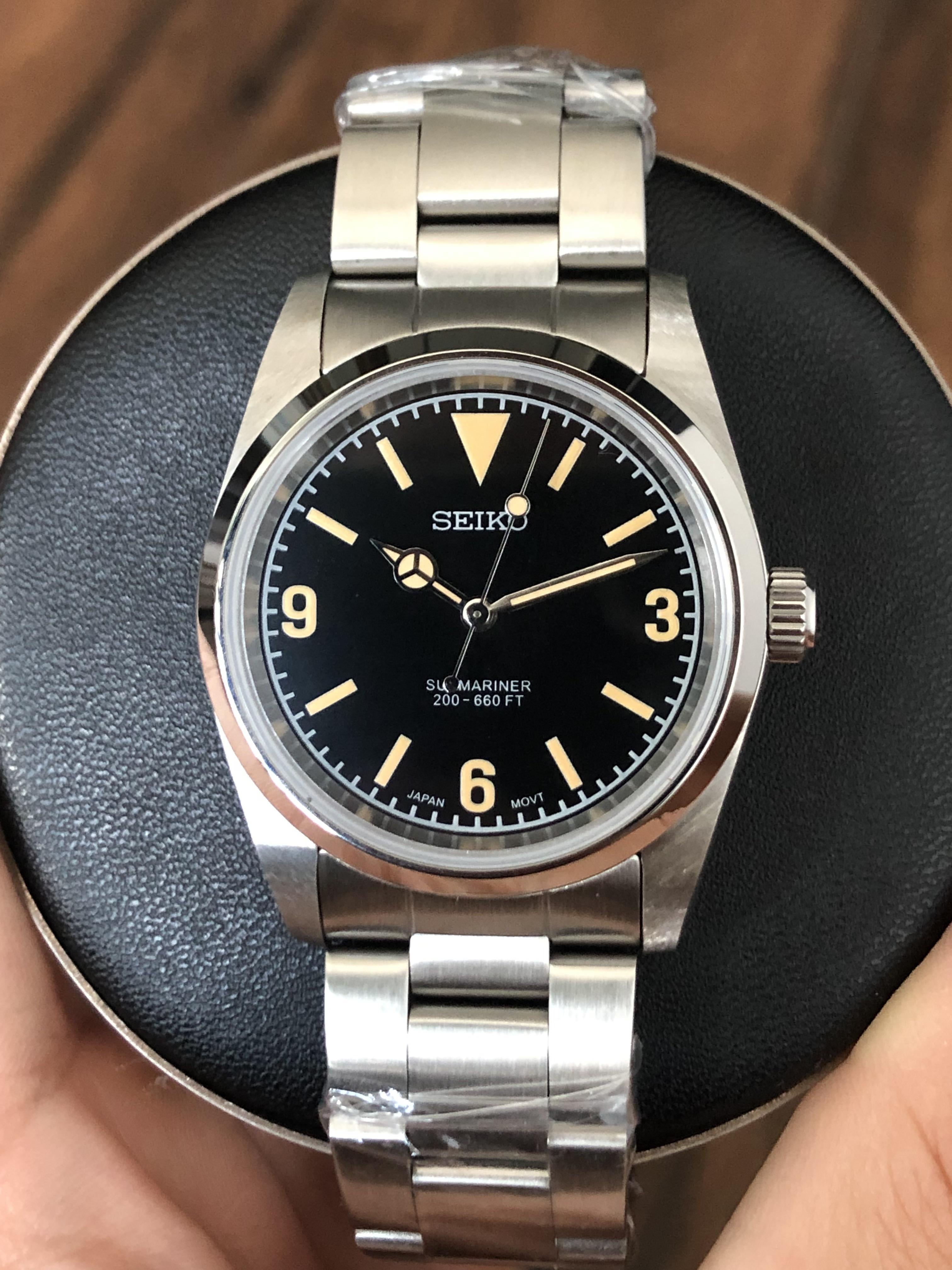 WTS EU 36mm Vintage Seiko Explorer 1016 Patina Mod Build