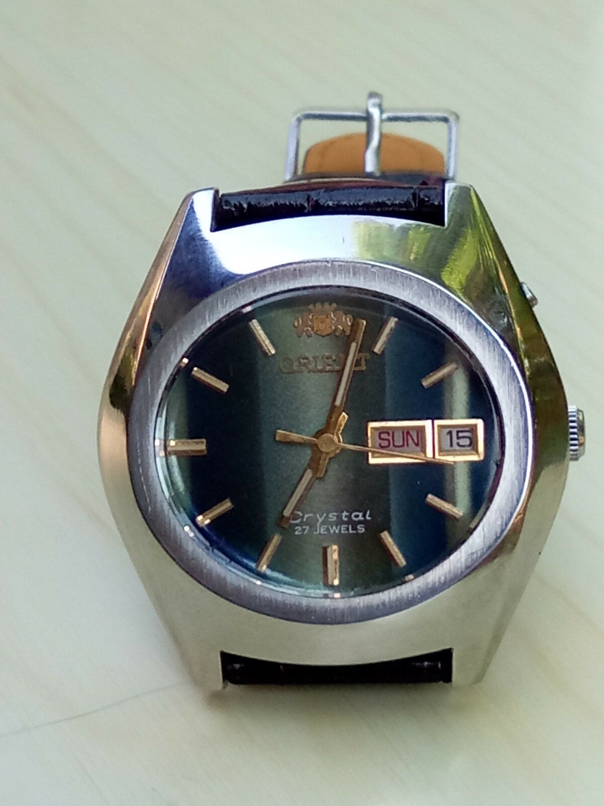 Vintage Orient Automatic Watch 0429-28140 Crystal 27j 