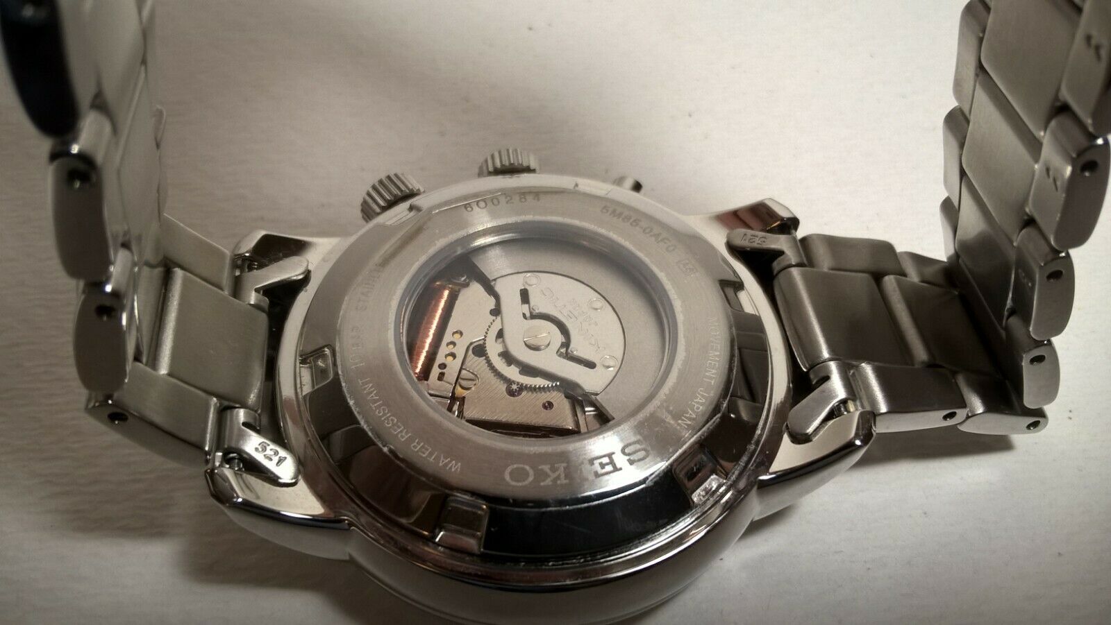 Mint Seiko 5m85 0af0 Sun067p1 Kinetic Gmt Word Time Watch Full Set Watchcharts