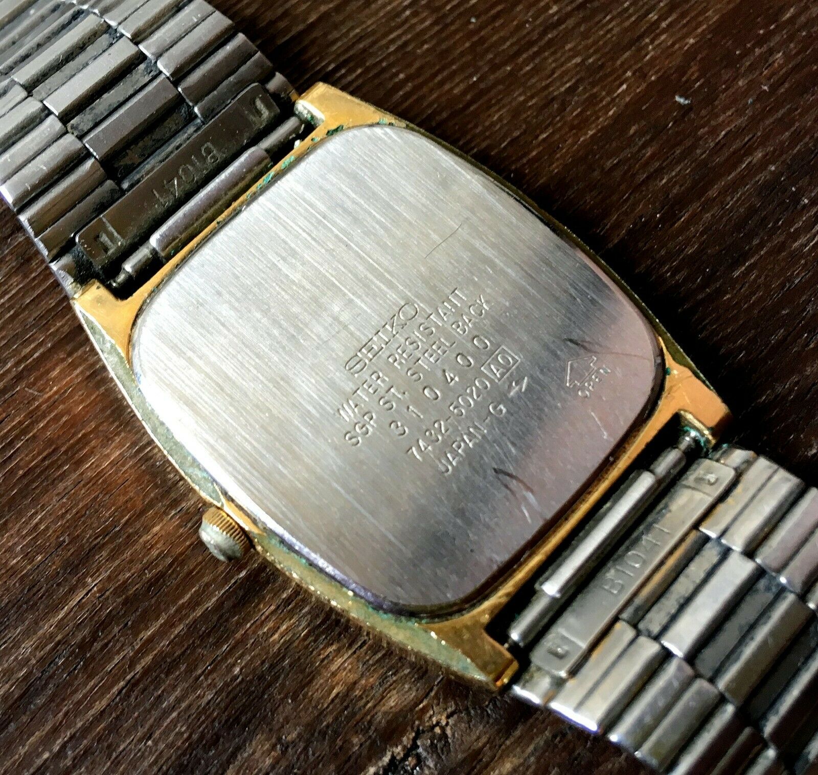 ✩ Vintage SEIKO 7432-5020 cal.7432A JAPAN 1980s old quartz wrist