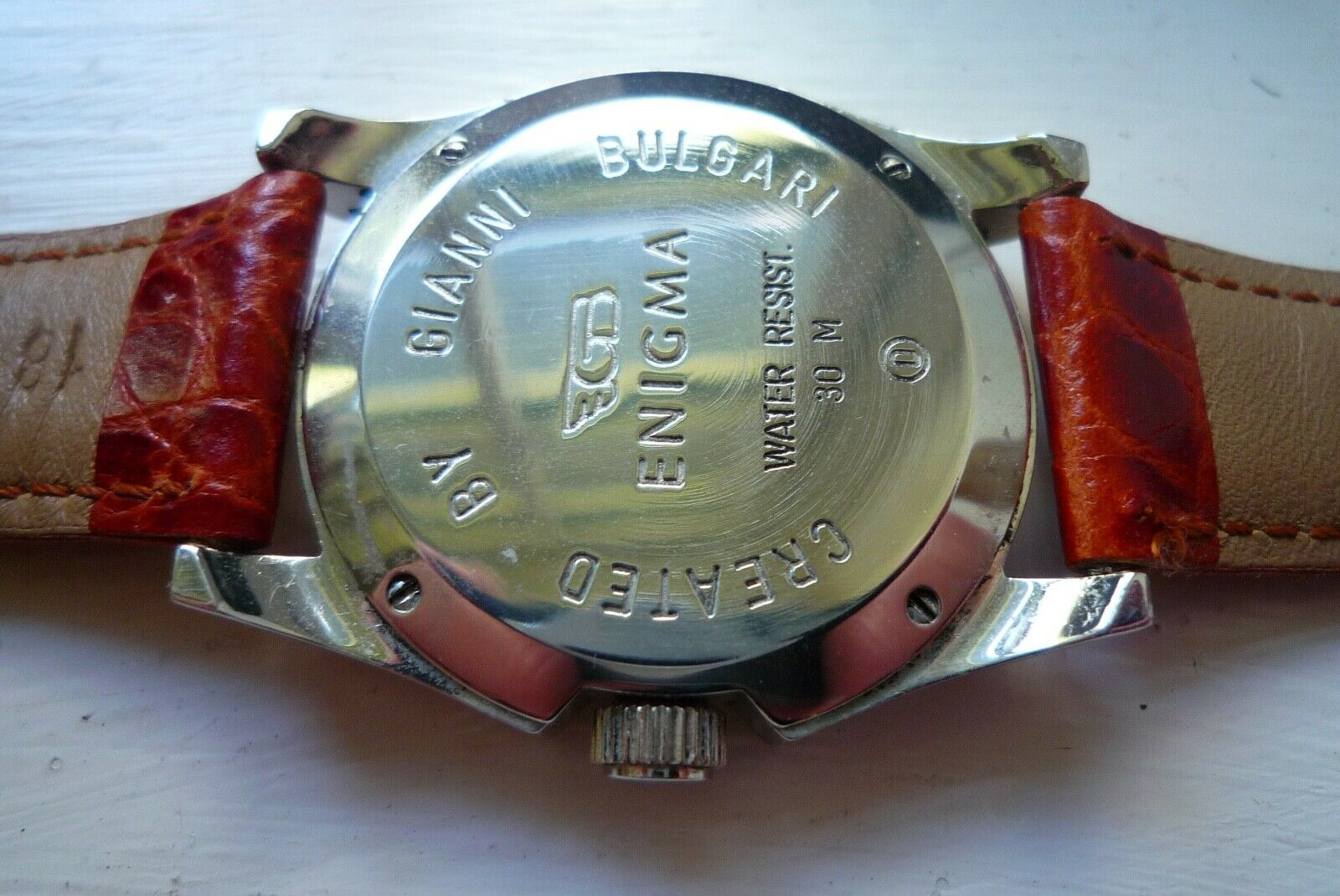 Enigma By Bulgari ladies' bracelet watch. In steel and b… | Drouot.com