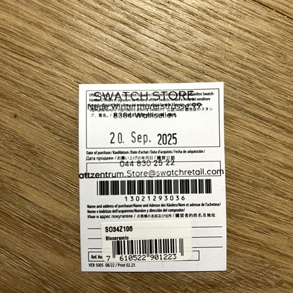 EXTREMELY RARE Swatch â WHAT IFâ ¦ TARIFFS? 39%â â SOLD OUT ...