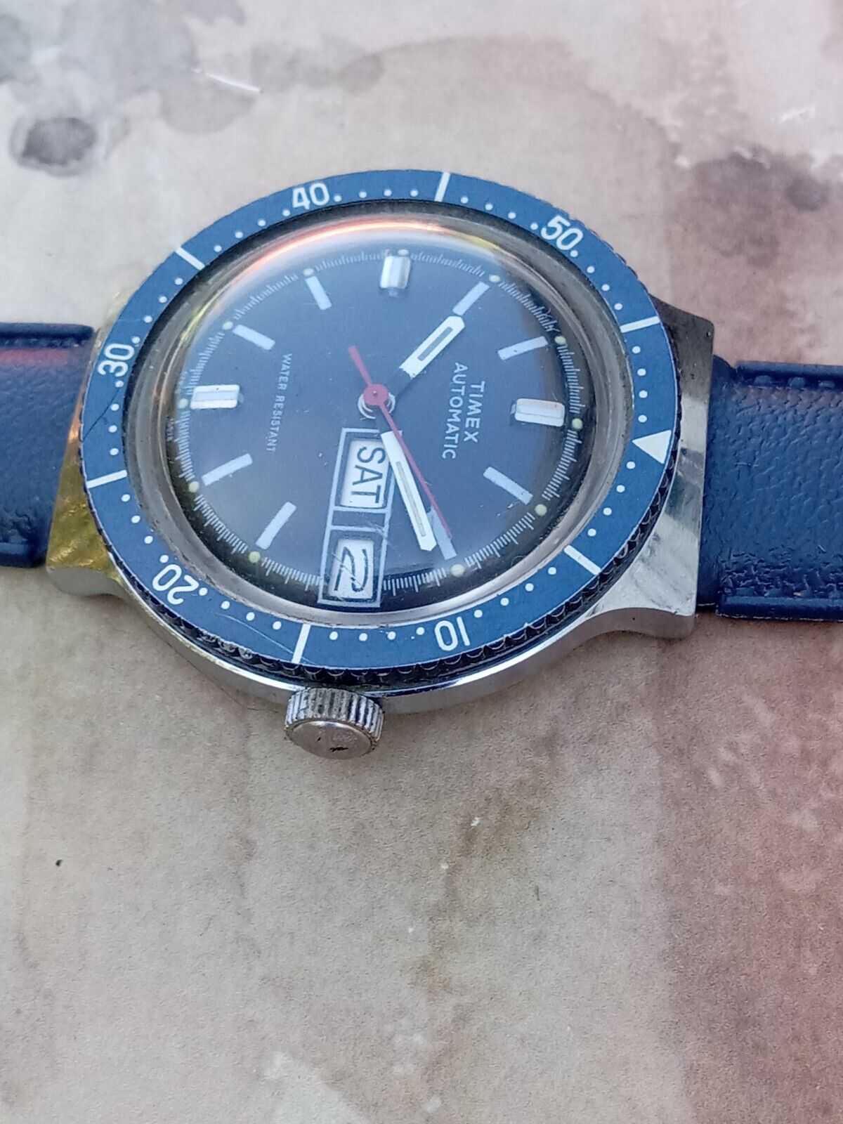 Vintage timex automatic day on sale date