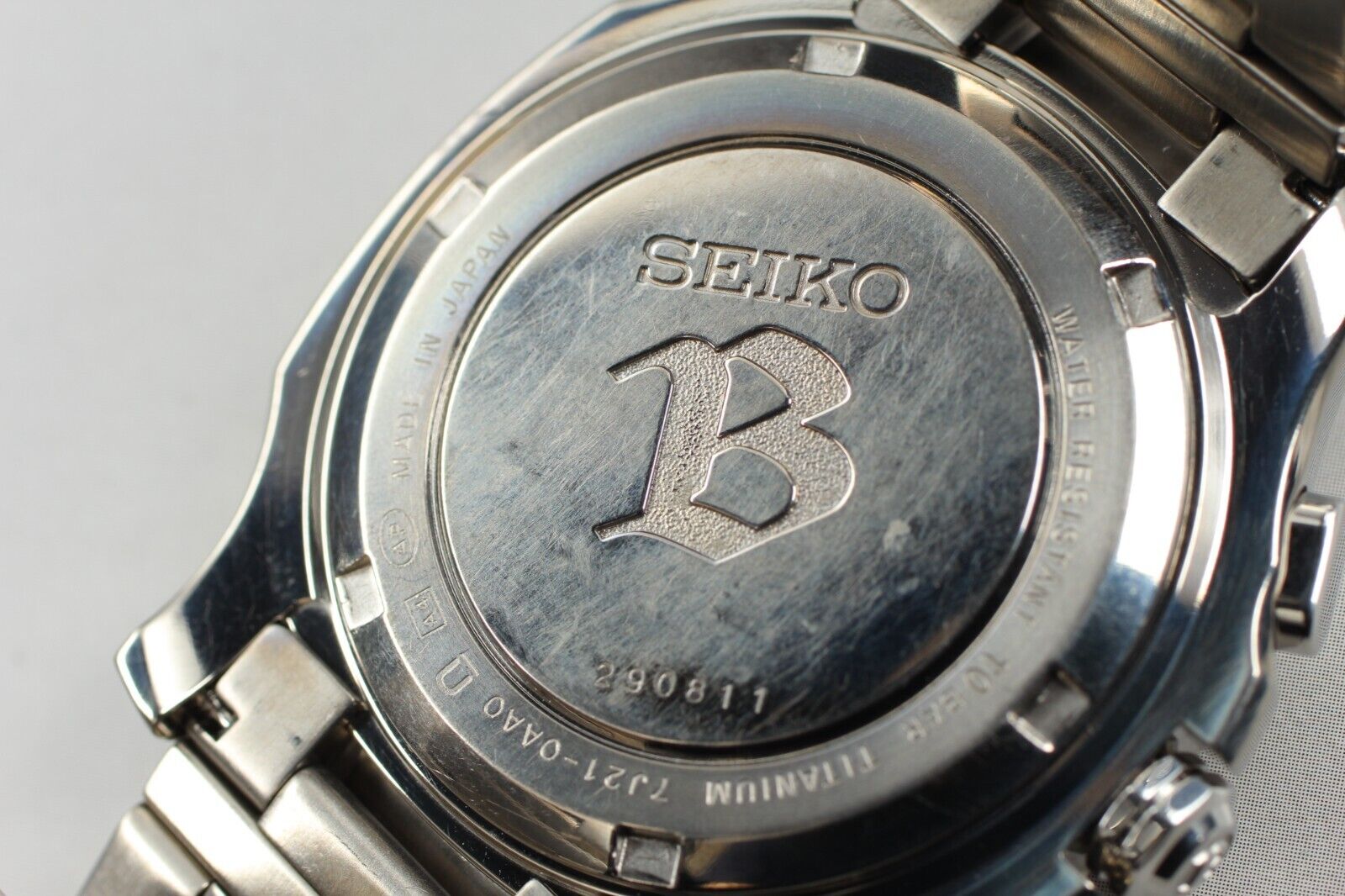 O.H [N MINT] SEIKO Brightz SAGJ001 7J21-0AA0 Titanium
