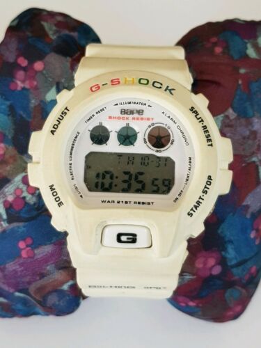 bape g shock white