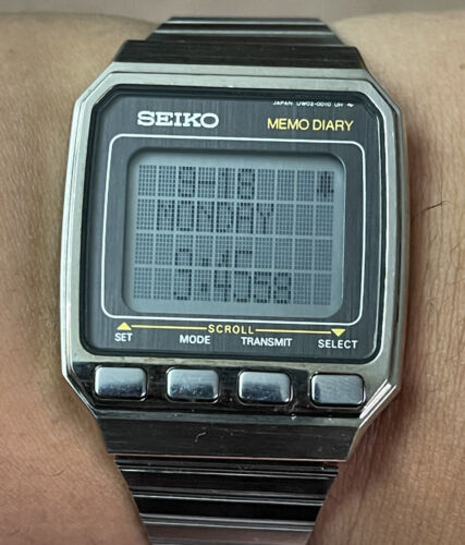 1984 Seiko Memo Diary Vintage Digital Watch WatchCharts Marketplace