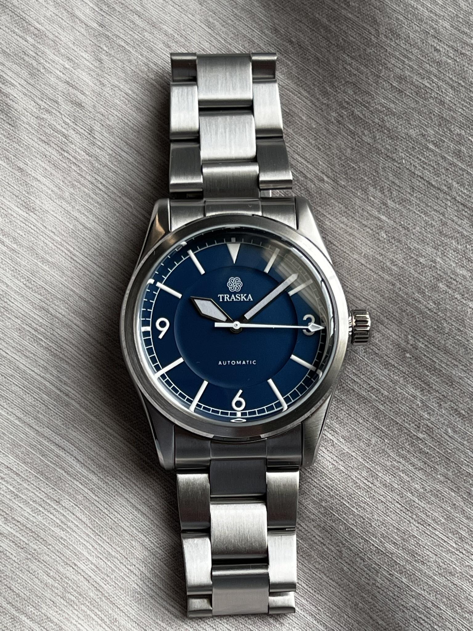 WTS Traska Summiteer 36mm Blue Dial WatchCharts