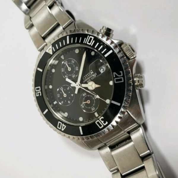 citizen titanium chronograph wr100