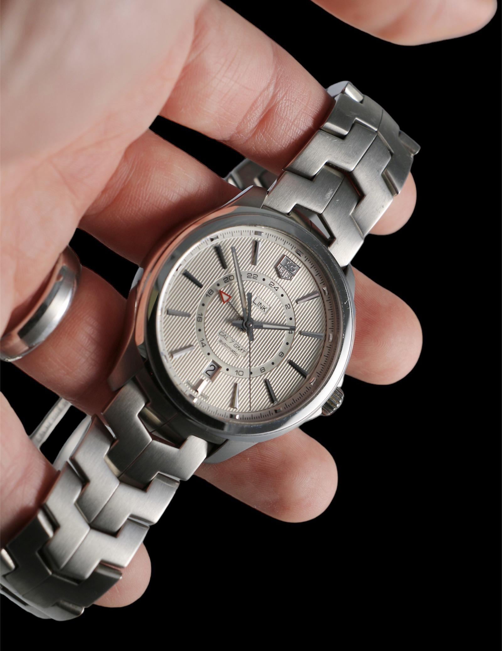 Tag heuer link 2024 gmt calibre 7