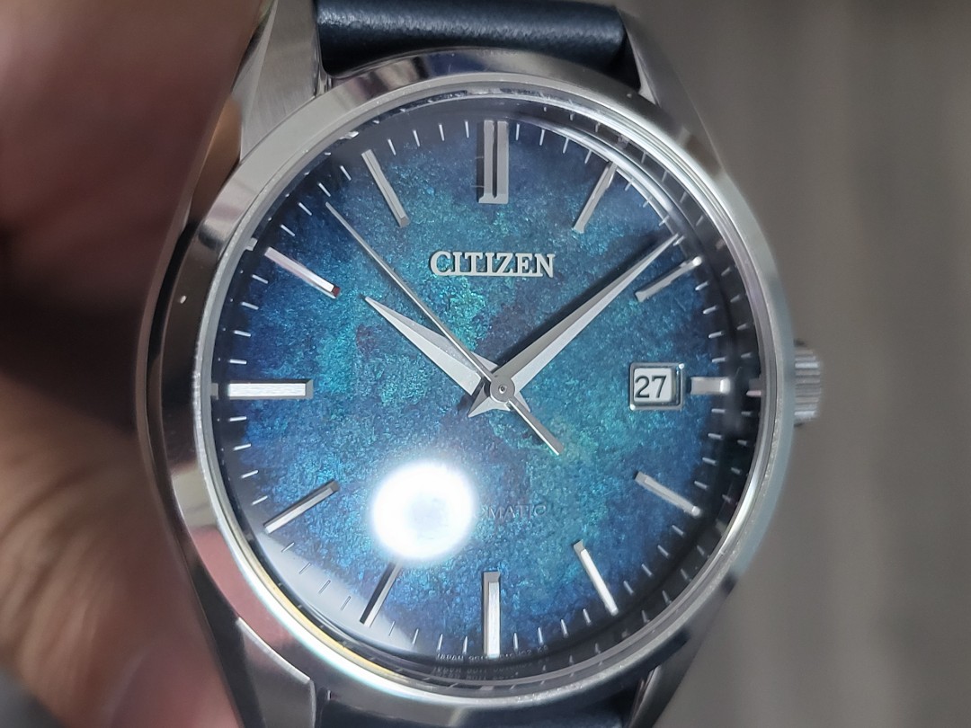 Vendesi Citizen Men's Mechanical Silver Leaf Lacquer Dial NB1060-04A