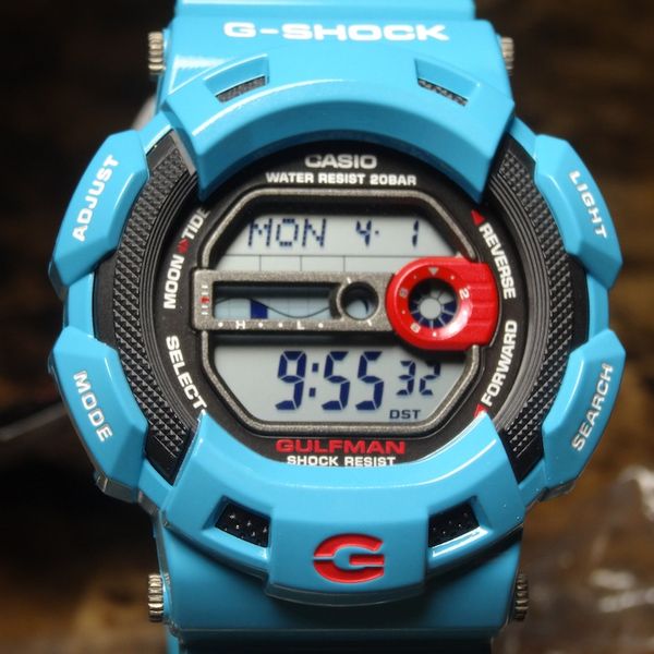 FS : CASIO G-SHOCK GULFMAN G-9100BL-2DR EARTH BLUE TITANIUM