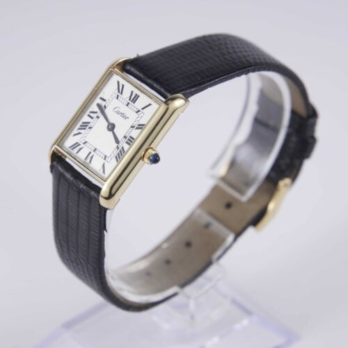 Cartier Tank 551-2105 6312 18k Gold Electroplated 23mm Mid-Sized 