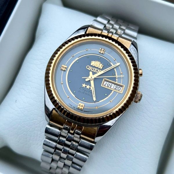 Rare‼️ Vintage Orient Crystal Automatic Presidential Fluted bezel