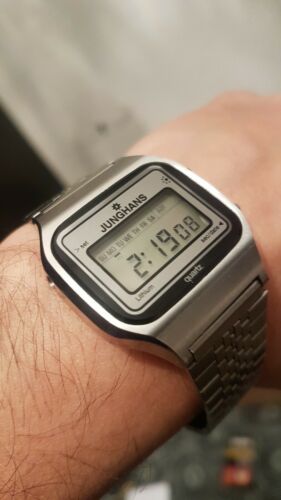 RARE JUNGHANS LCD DIGITAL WATCH.VINTAGE DIGITAL WATCH.RETRO 80S