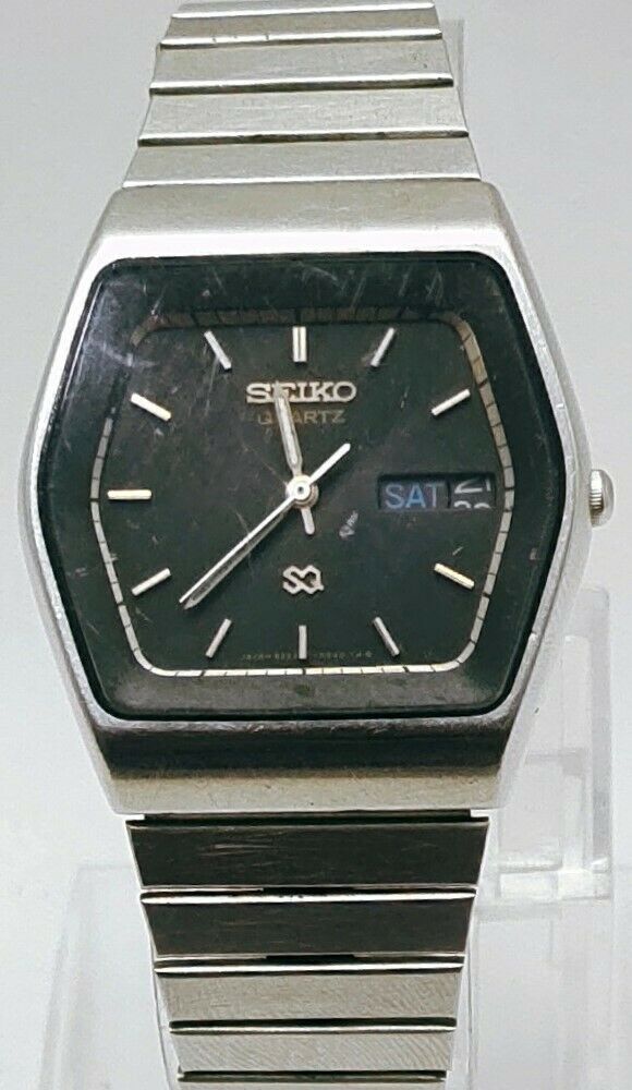 VINTAGE SEIKO TV 8223-5040 A2 QUARTZ 4J JAPAN MEN'S