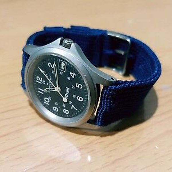 Collectible Old Vintage Hamilton 9445 Khaki Military Army Blue Navy ...