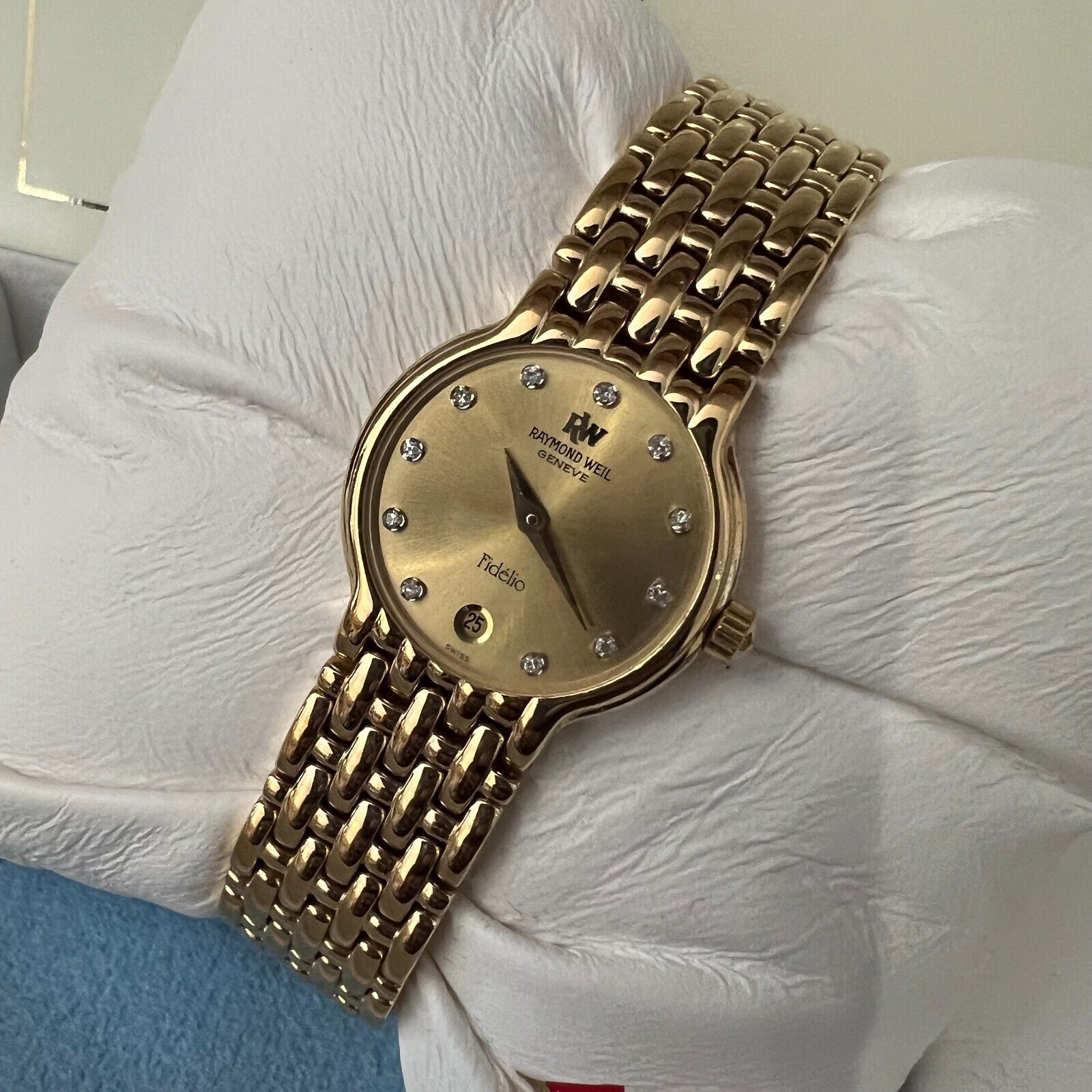 Raymond Weil Fidelio 4702 Ladies Quartz Watch 18k Gold u0026 Diamond Dial |  WatchCharts Marketplace